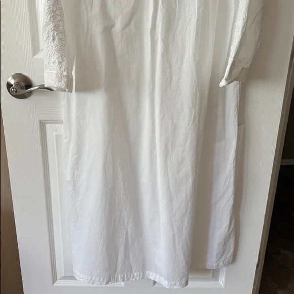 ALEXANDER DEL ROSSA White Cotton Nightgown - Picture 7 of 10